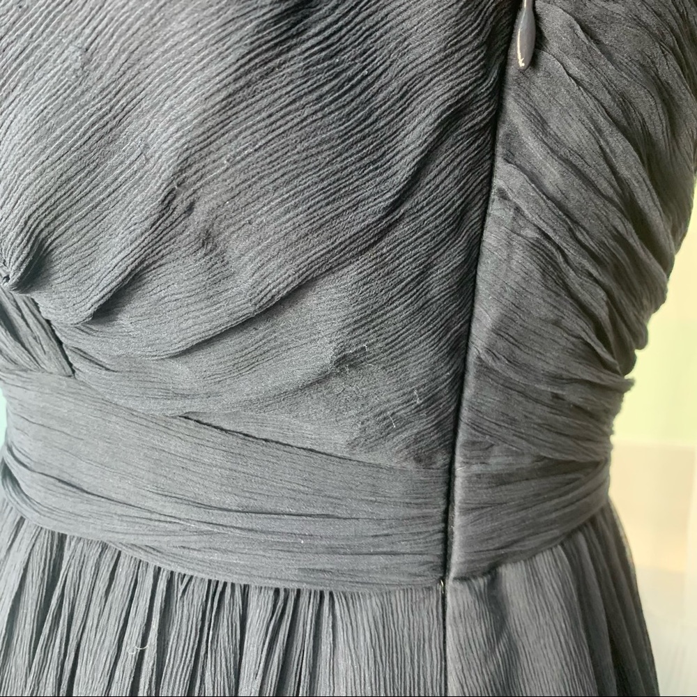 J. Crew Mirabelle Navy Silk Chiffon Dress - Picture 9 of 10
